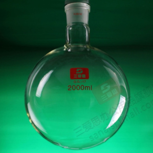 三爱思 单口烧瓶2000ml/29 高温厚壁圆底蒸馏烧瓶  A01184